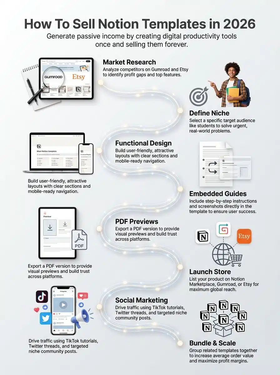 how to sell notion templates