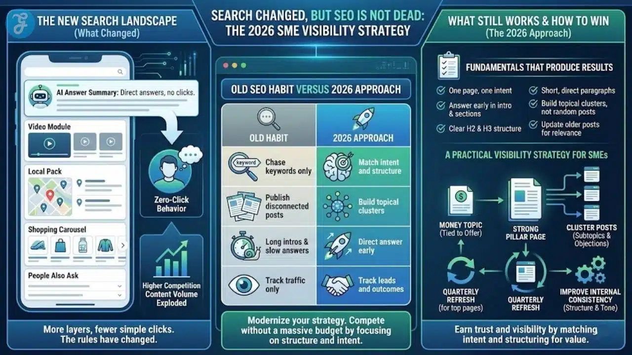 Scalable human-AI content workflow chart demonstrating guardrails for authenticity and speed.