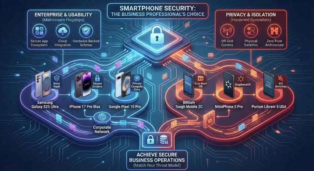 most secure smartphones for business