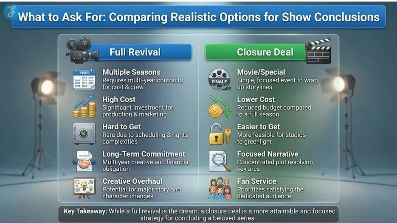 Funnel infographic showing how effective fan campaigns move supporters from signing petitions to actually finishing the season on Netflix.