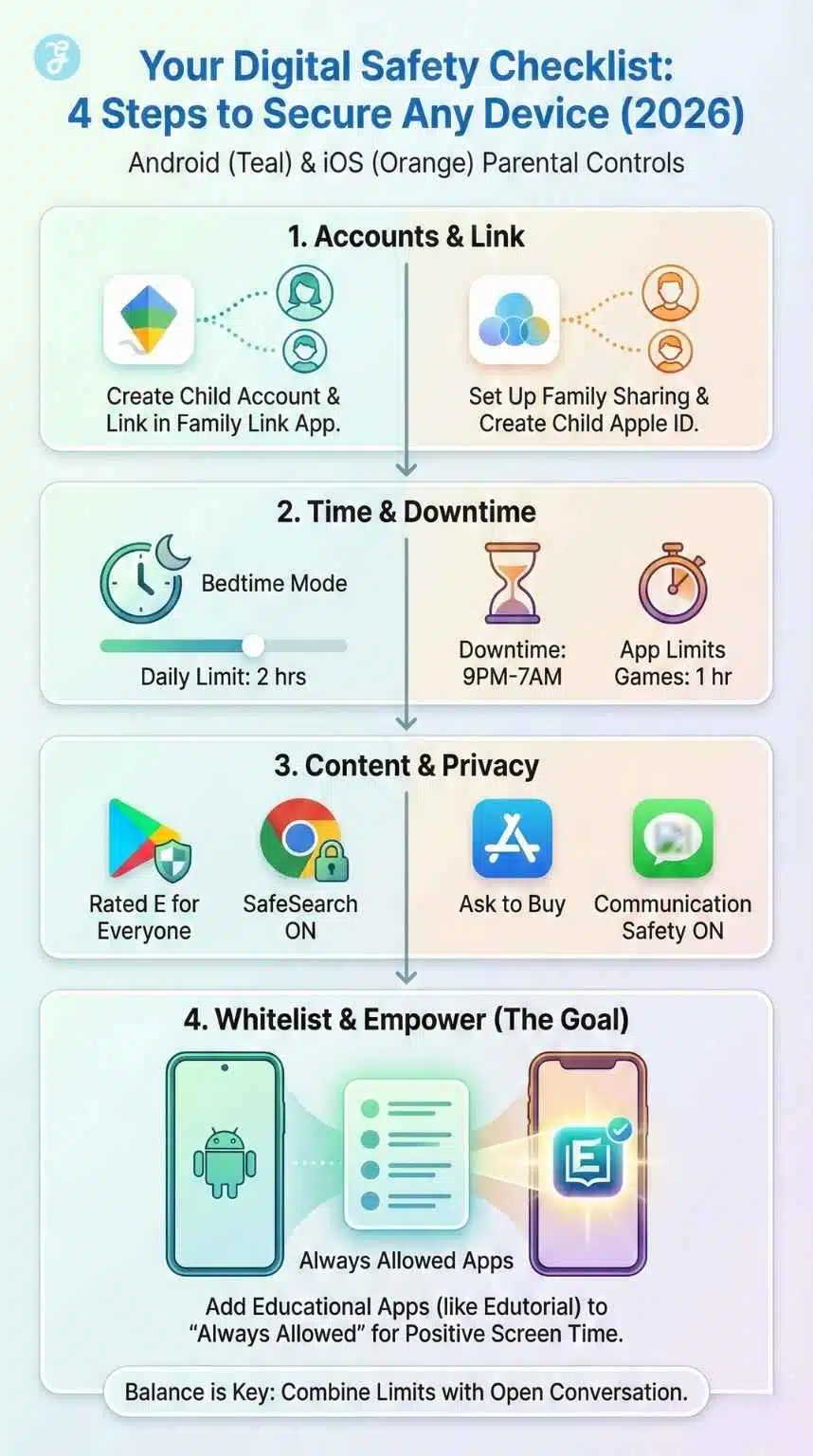 parental controls on Android and iOS