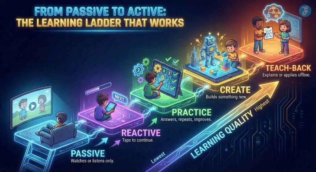 passive to active learning ladder