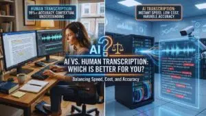 AI vs. Human Transcription: Which is Better for You?