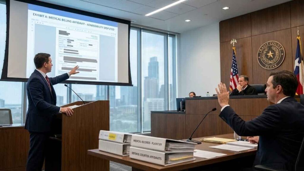 Admissibility of Medical Records and Bills in Travis County Personal Injury Trials