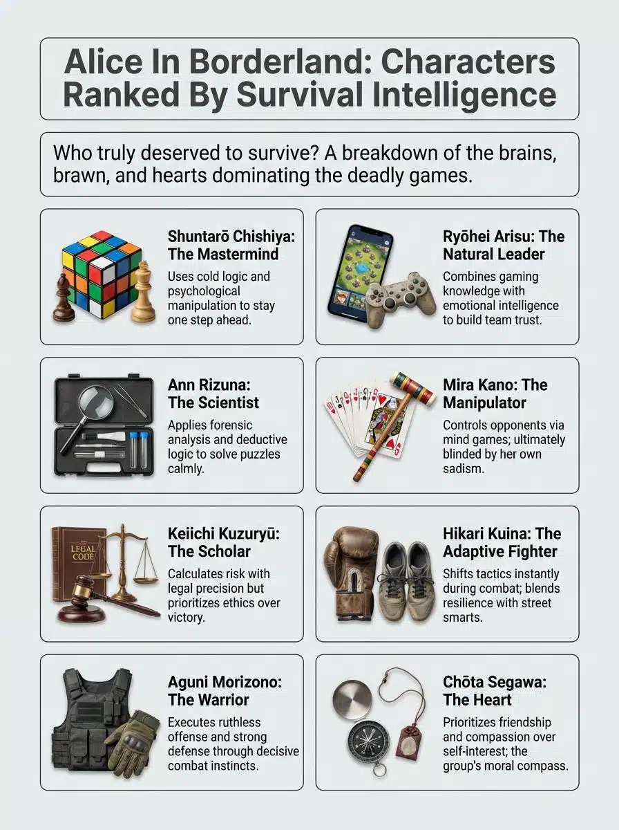 Alice In Borderland Characters Ranked By Intelligence