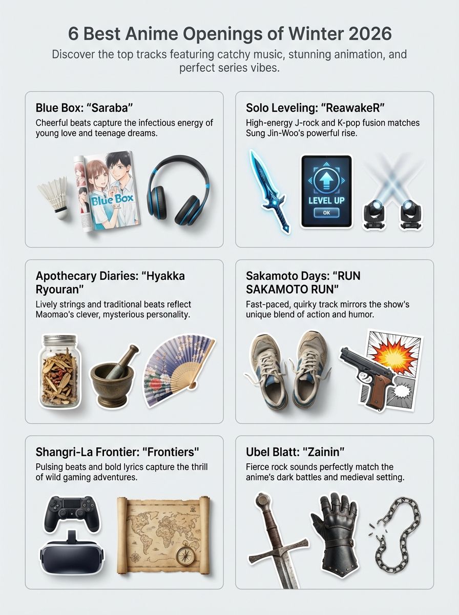 Best Anime Openings Of Winter 2026