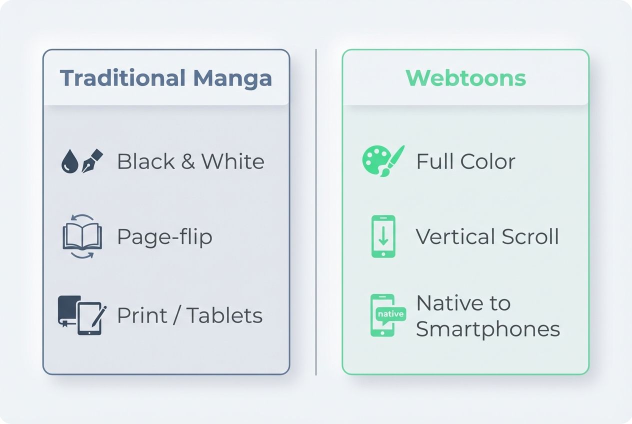 Competition from Webtoons and Independent Creators Shonen Jump model