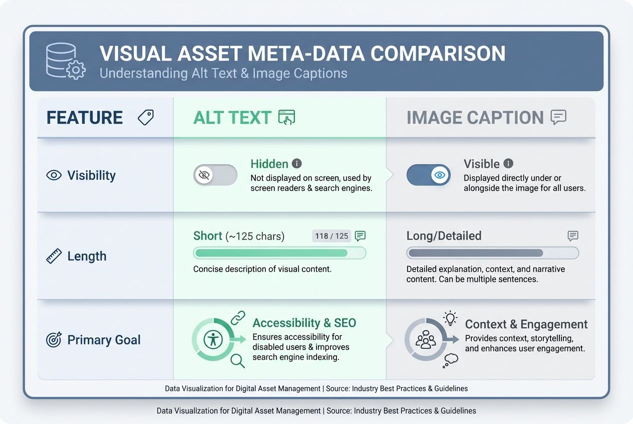 Difference between alt text and image description
