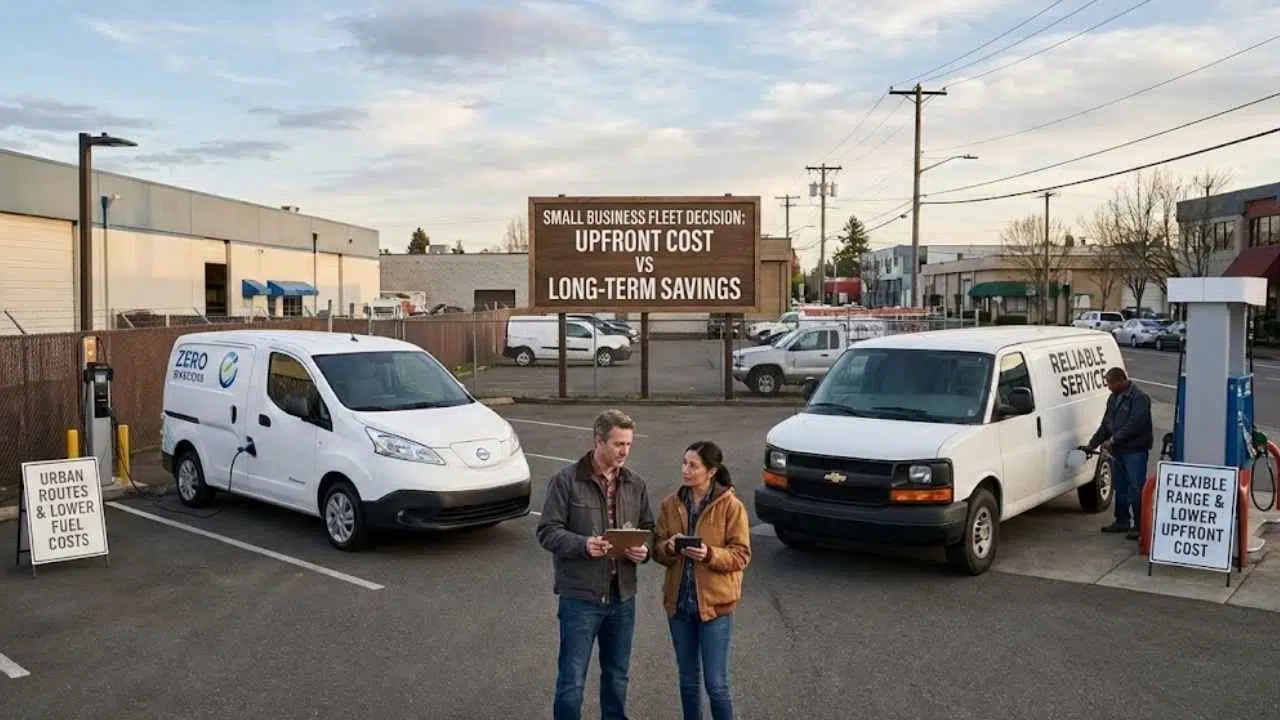 Electric Work Vans vs Gas Vans