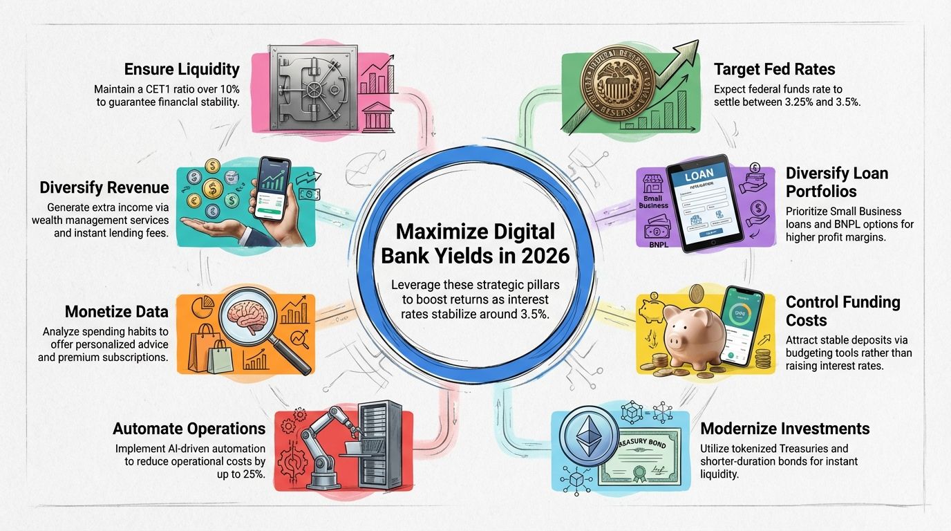 How to Maximize Yields in a Digital Bank interest rates