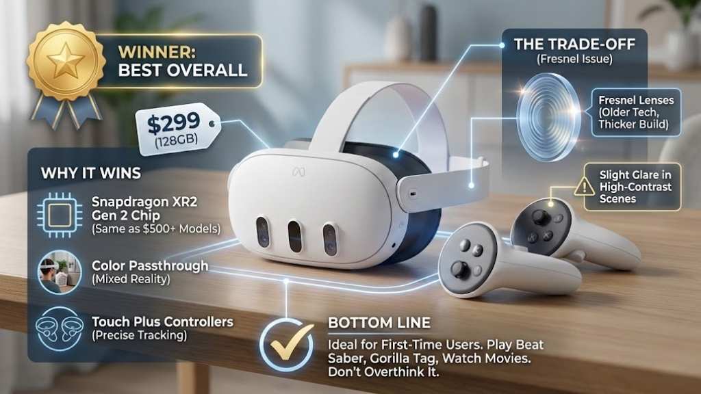 Meta Quest 3S – The Best Overall (Winner)