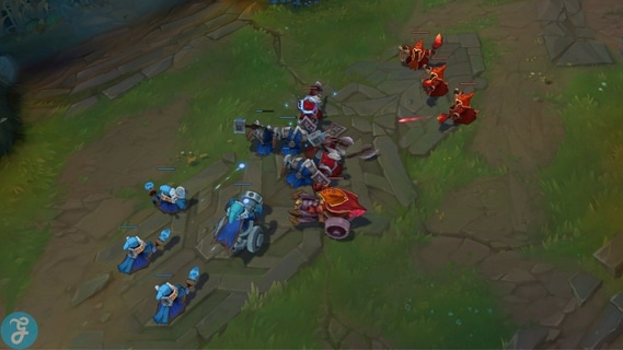 Minions will keep targetting the nearest enemy