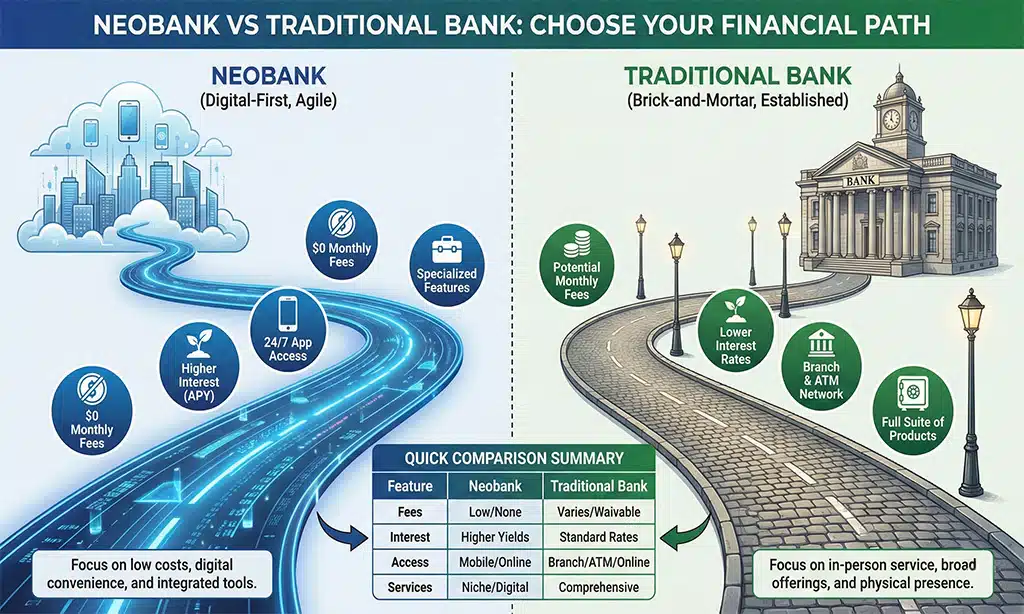 Neobank vs Traditional Bank The Core Differences
