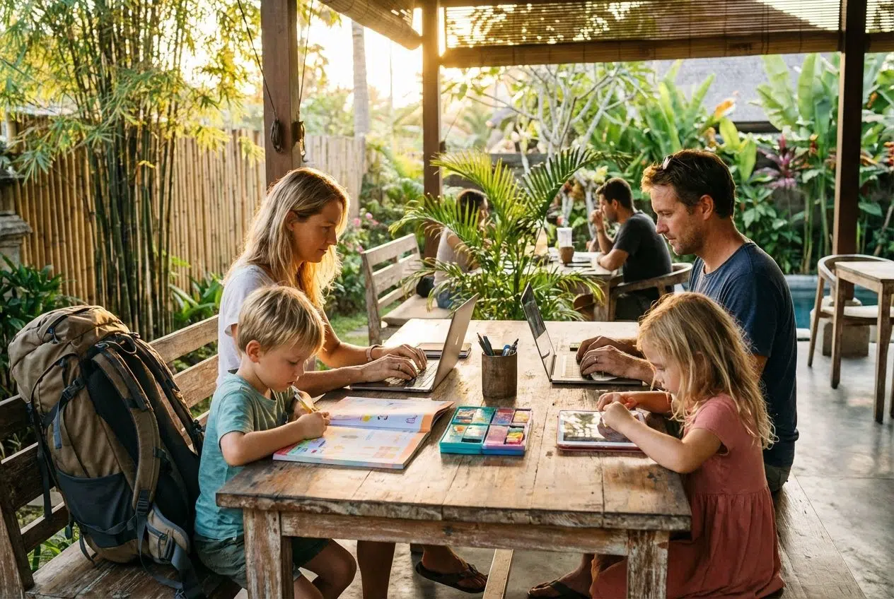 Schooling Options For Nomad Family homeschooling