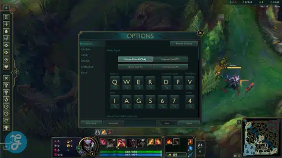 Standard LOL Keybindings