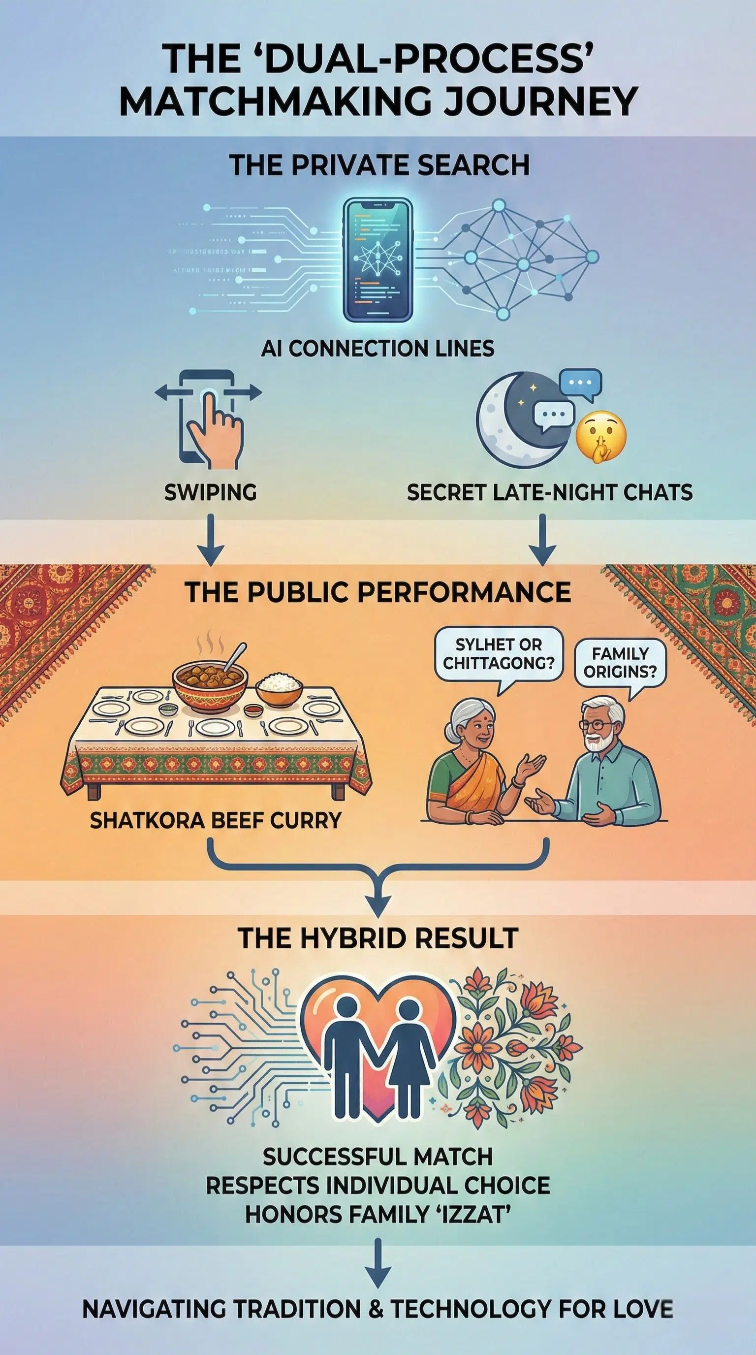 The Dual Process Matchmaking Journey in South Asia
