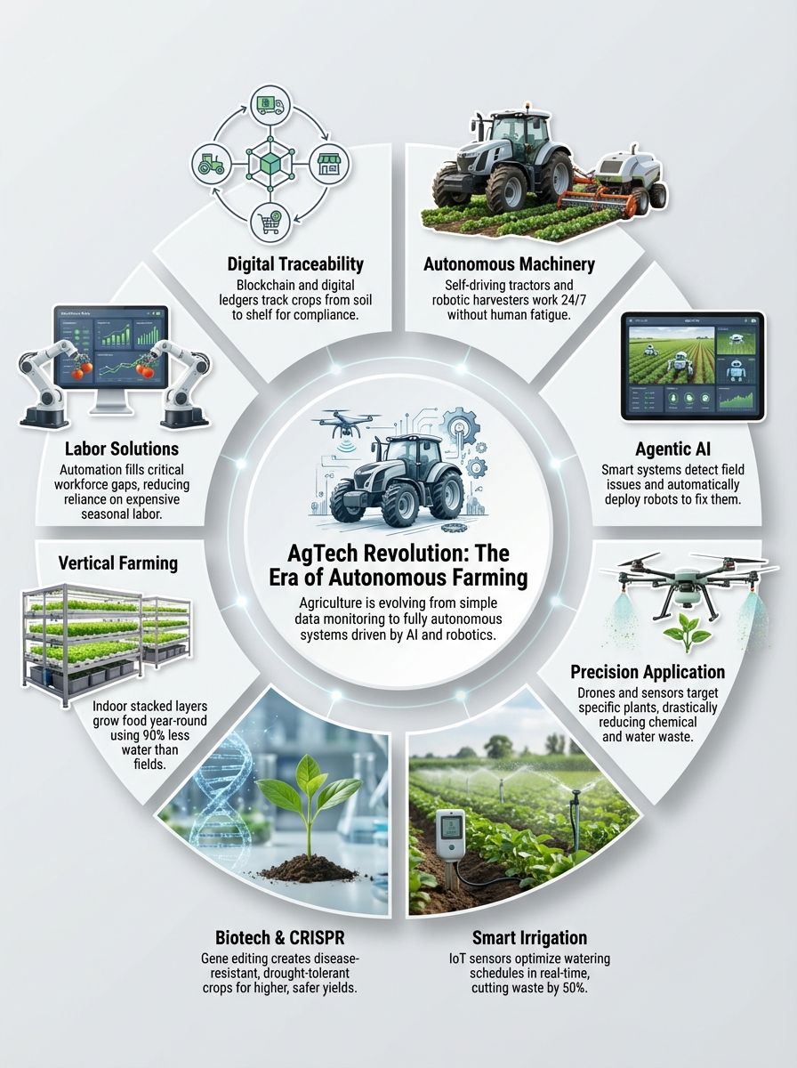 The Evolution from Smart Farming to Autonomous Systems