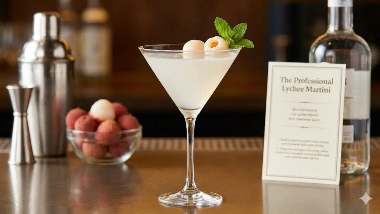 The Professional Lychee Martini Recipe