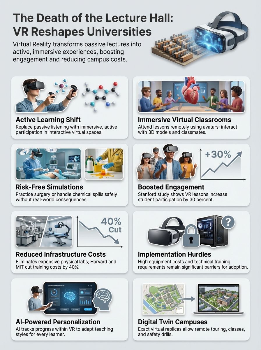 The Shift from Traditional Lecture Halls to Virtual Reality in higher education