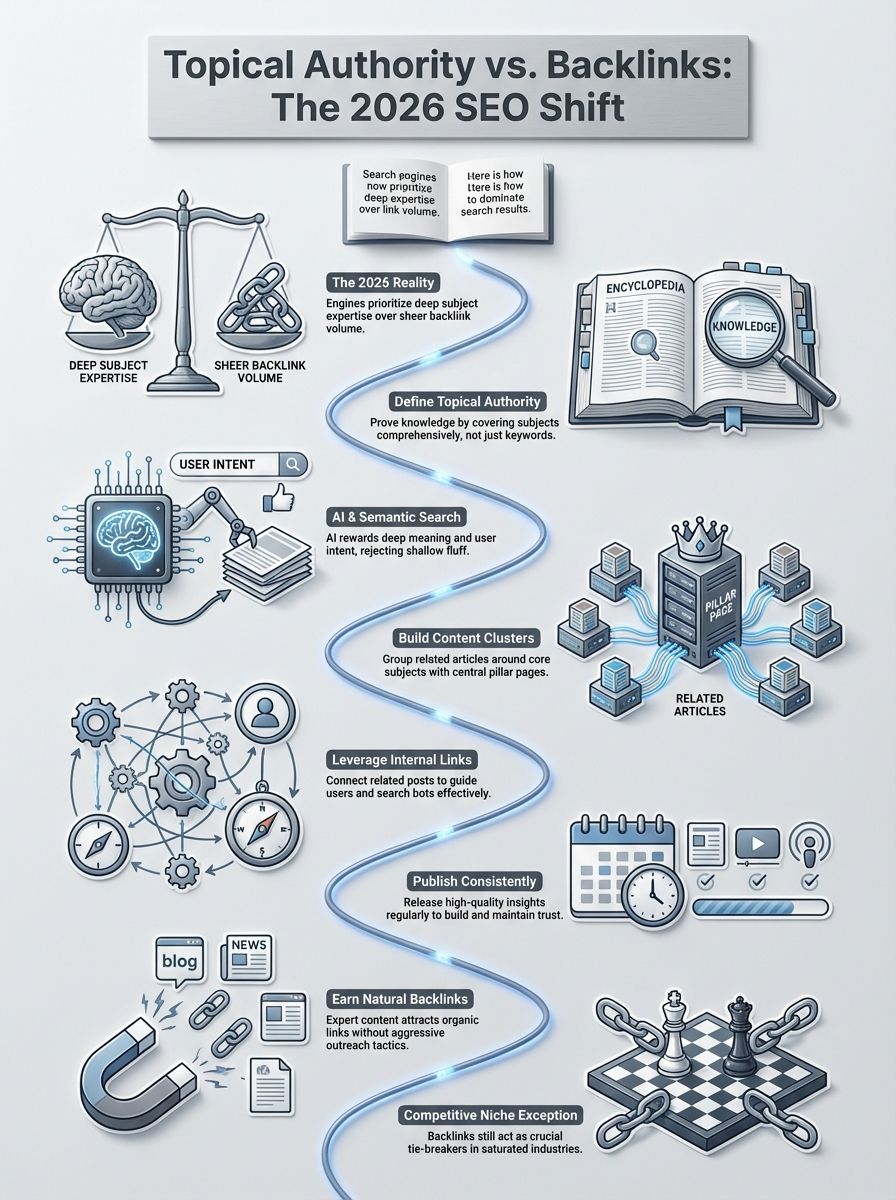 what is Topical Authority Vs Backlinks