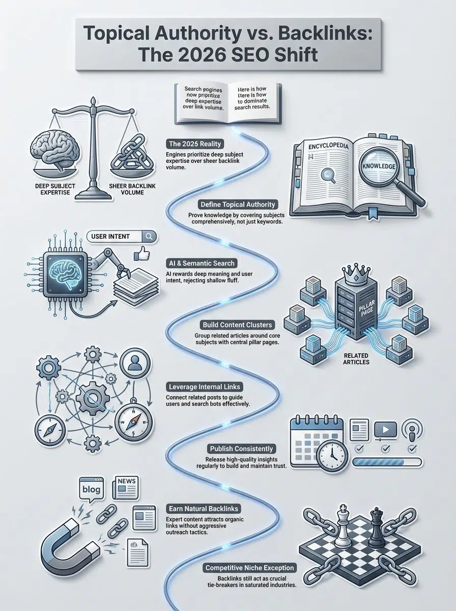 what is Topical Authority Vs Backlinks