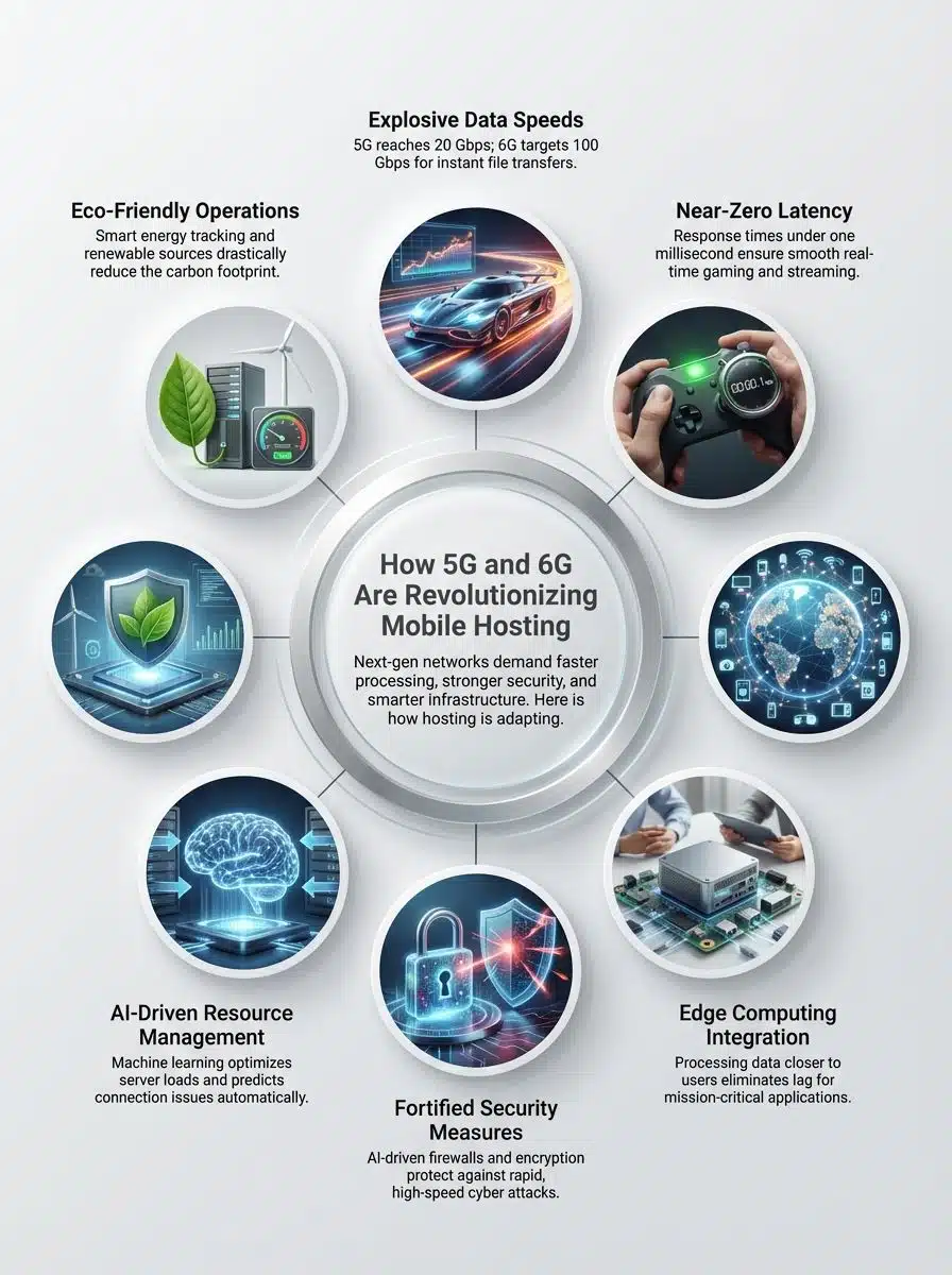 impacts of 5g and 6g networks in mobile hosting requirements