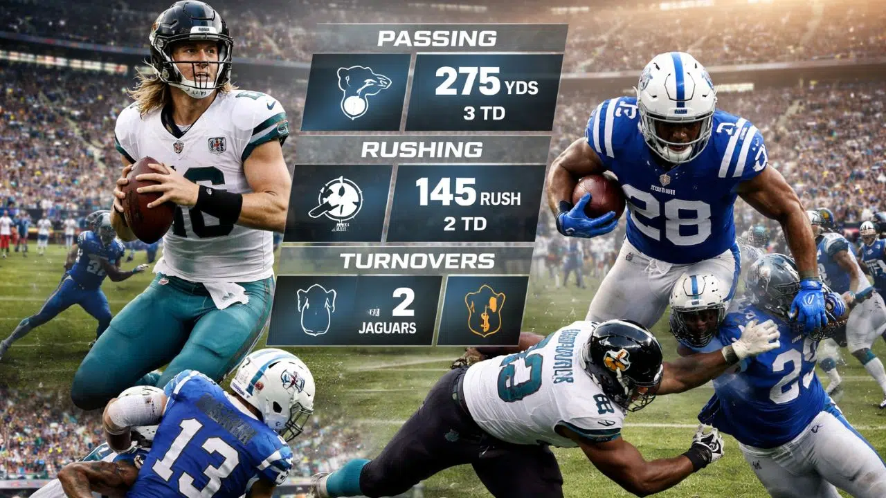 jacksonville jaguars vs colts match player stats