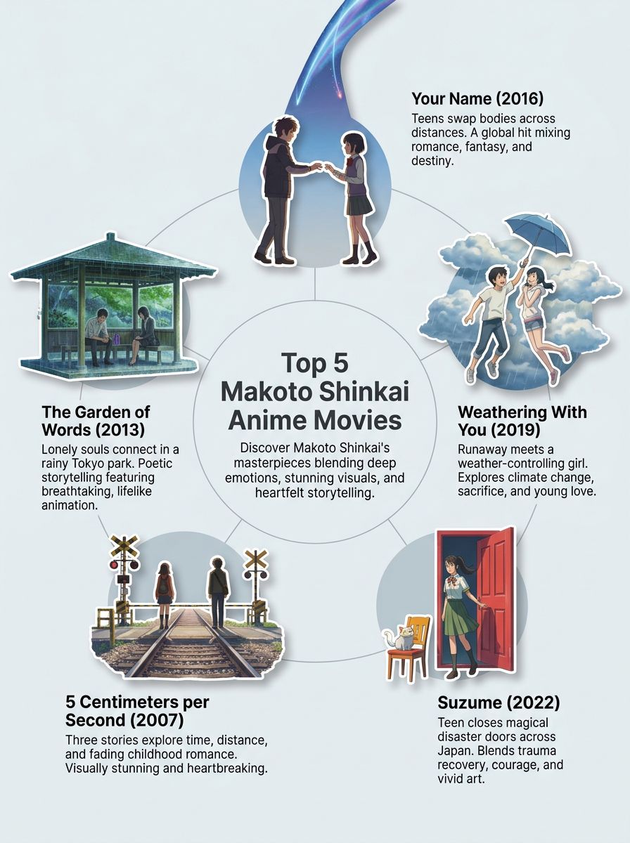 Anime Movies By Makoto Shinkai