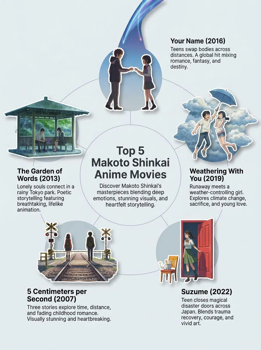 Anime Movies By Makoto Shinkai