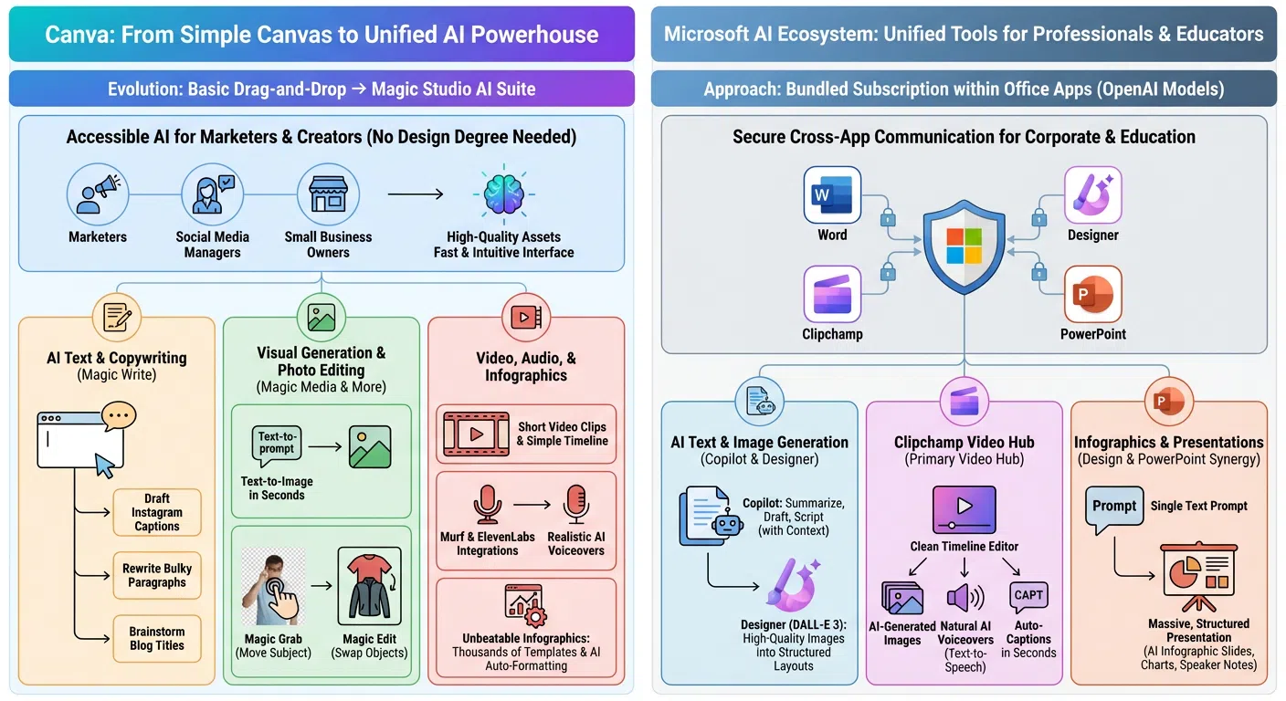 Canva vs. Microsoft AI