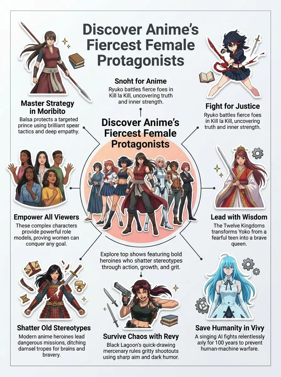 Characteristics of Strong Female Leads in Anime