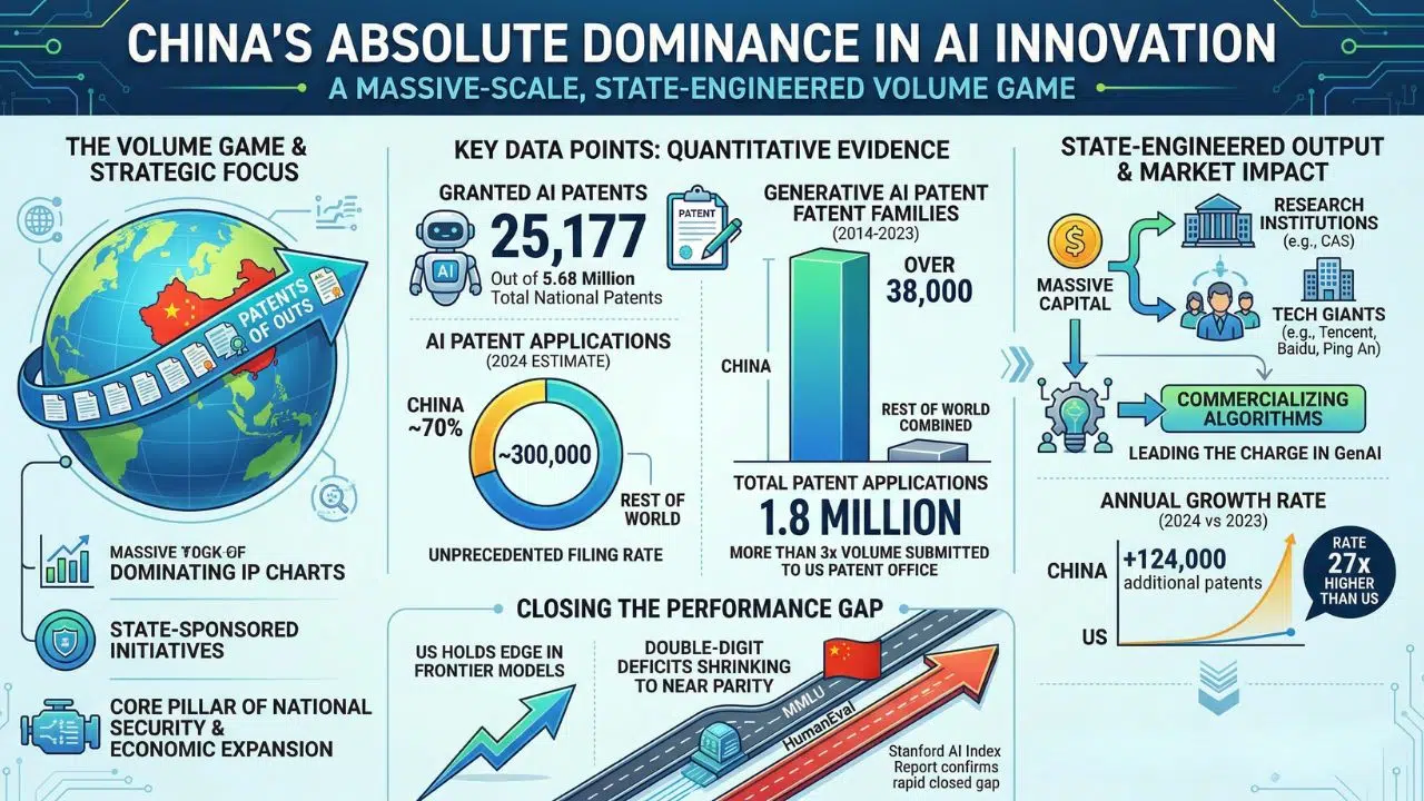 China's Absolute Dominance in AI Innovation