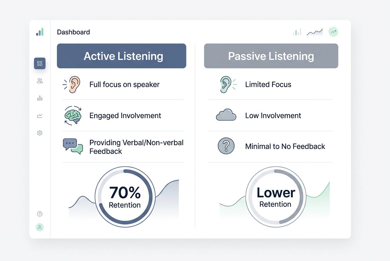 Comparing Active and Passive Listening