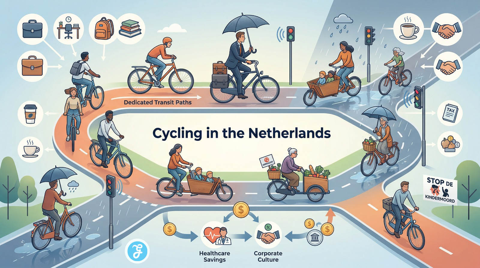 Cycling in the Netherlands Isn't To Stay Fit