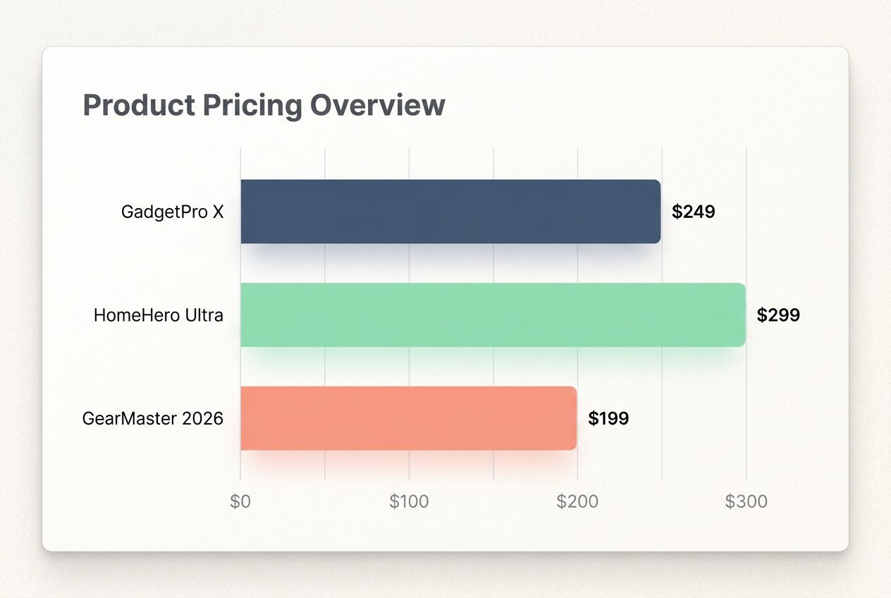 Detailed comparison tables