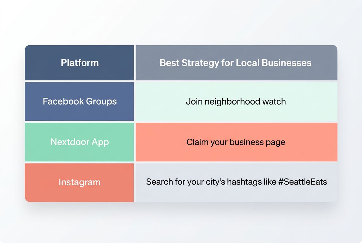 Engage with local communities and hashtags