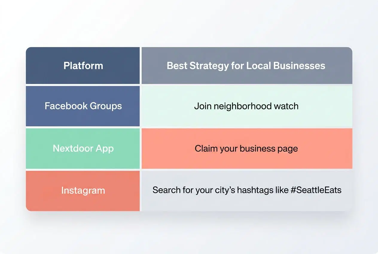 Engage with local communities and hashtags