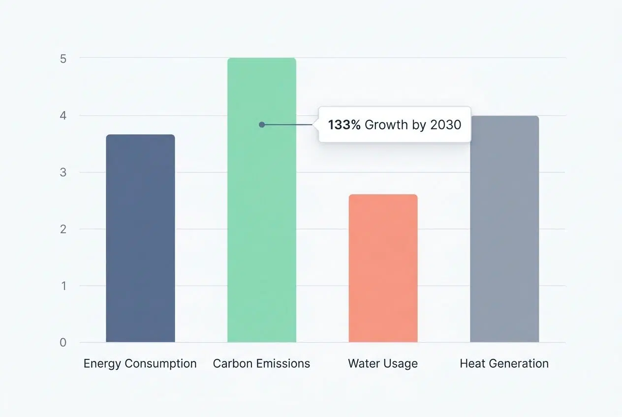 Environmental impact of AI data centers