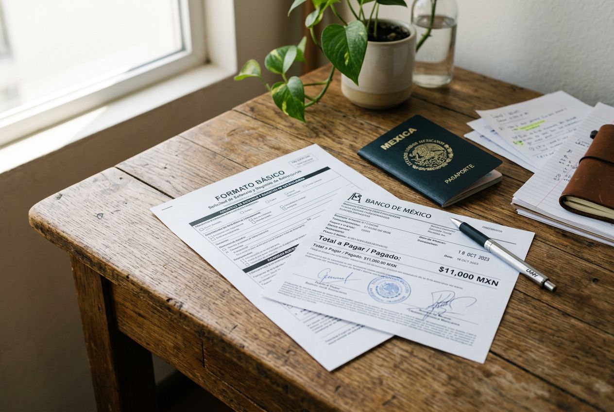 Exchange visa for a residency card at an INM office within 30 days