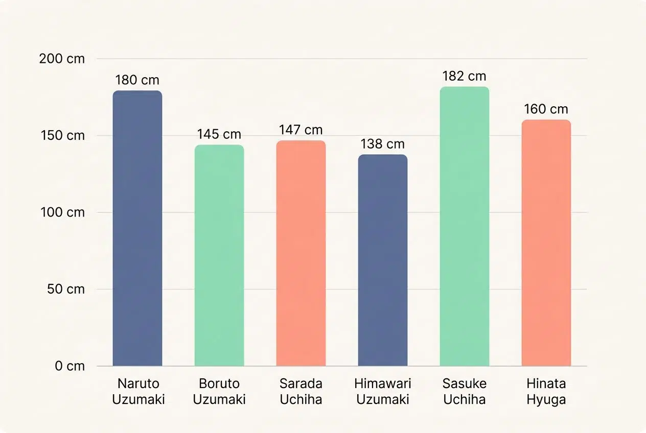 Height Comparison with Boruto Characters