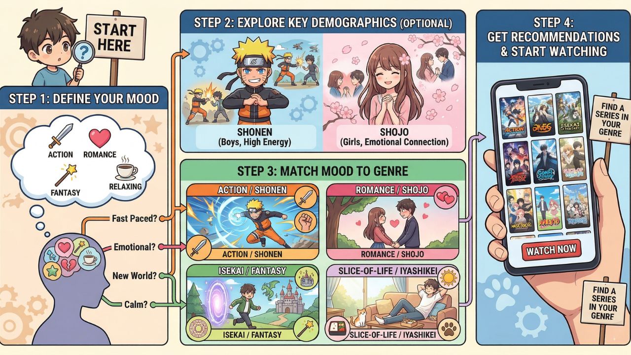 How to choose among the most popular anime genres