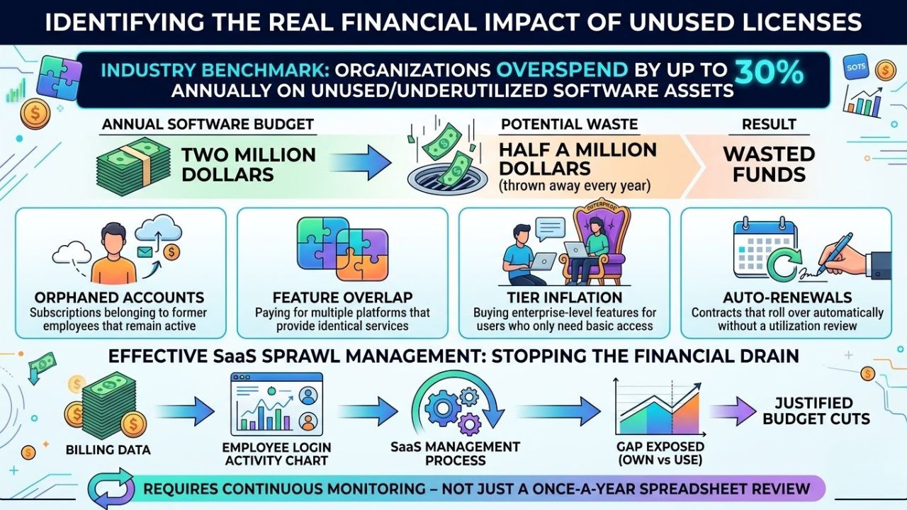 Identifying the Real Financial Impact of Unused Licenses