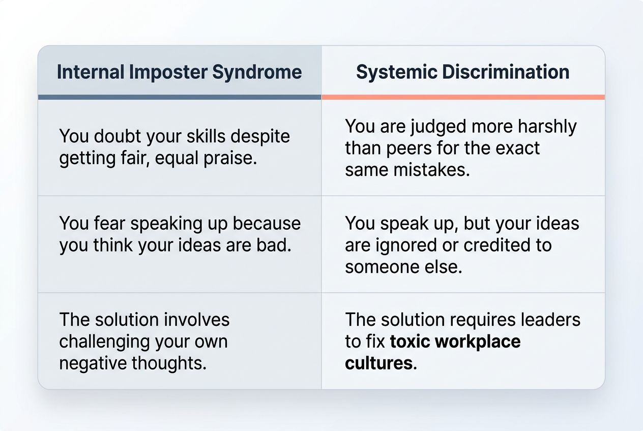 Imposter Syndrome vs. Systemic Discrimination