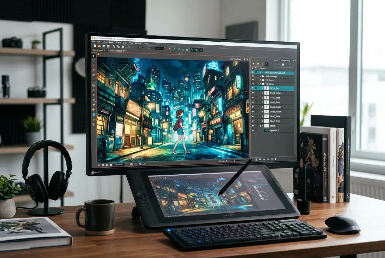 Innovative animation techniques in anime movies by Makoto Shinkai