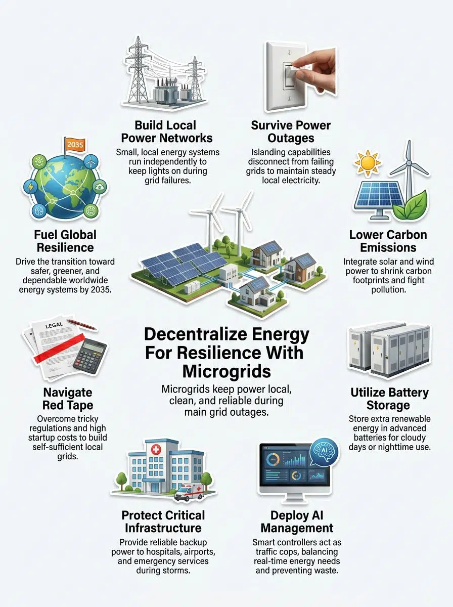 Microgrid Energy Resilience decentralized power