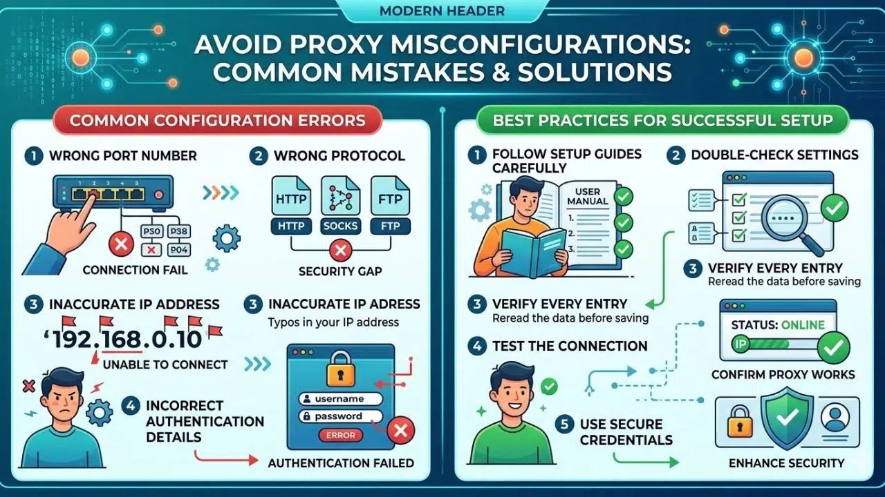 Misconfiguring the proxy settings