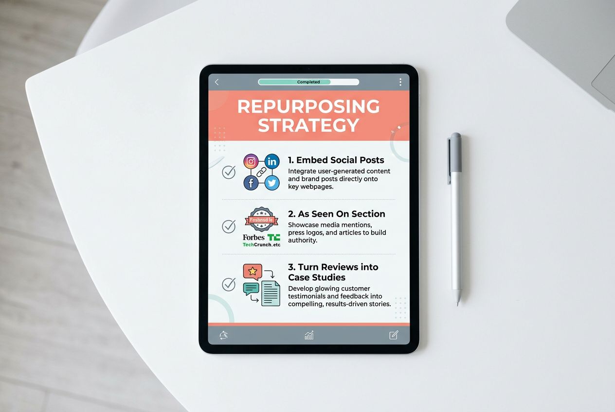 Repurpose influencer content on your website