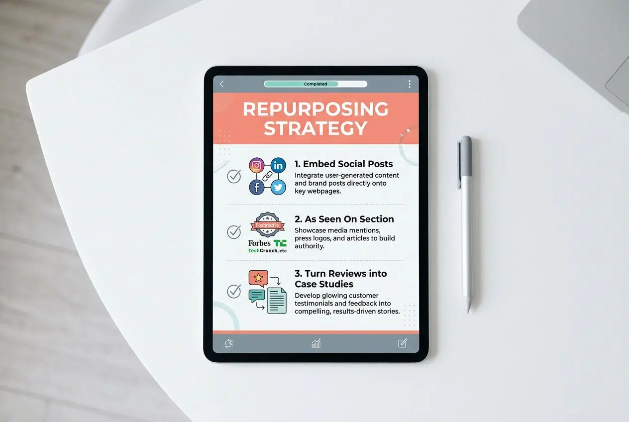 Repurpose influencer content on your website