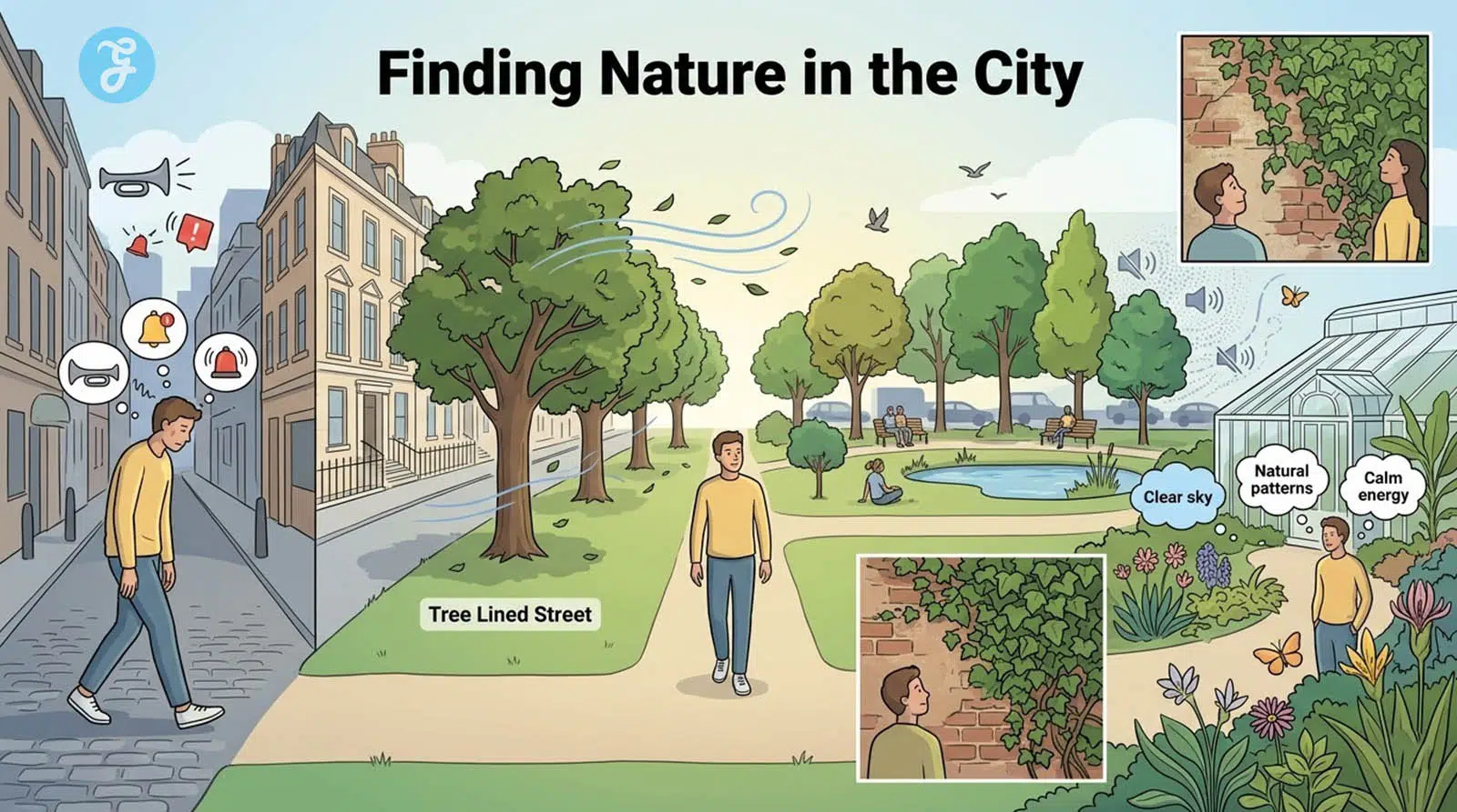 Purposeful Walk Spaziergang: Finding Nature in the City