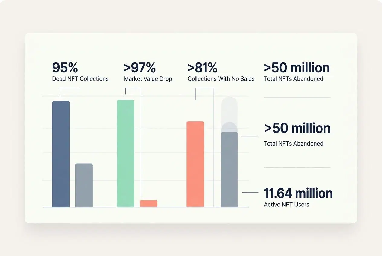 Statistics on Inactive Collections are nfts dead